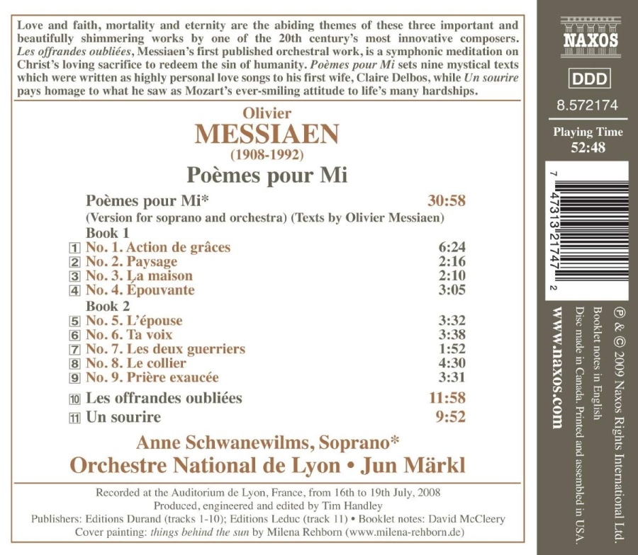Messiaen: Poèmes pour Mi, Les offrandes oubliées, Un sourire - slide-1