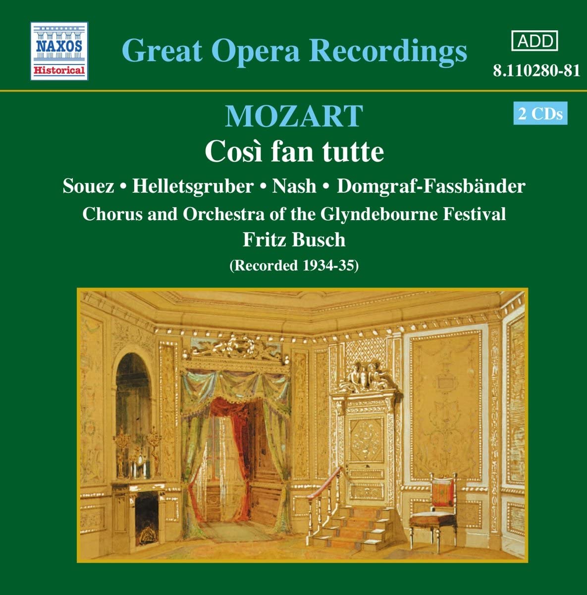 MOZART: Cosi fan tutte (1934-35