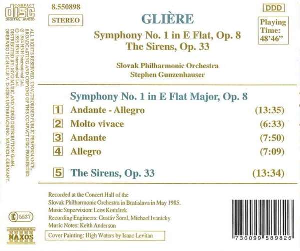 GLIERE: Symphony No. 1, The Sirens - slide-1