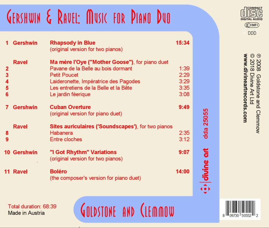 Gershwin & Ravel: Music for Piano Duo - slide-1