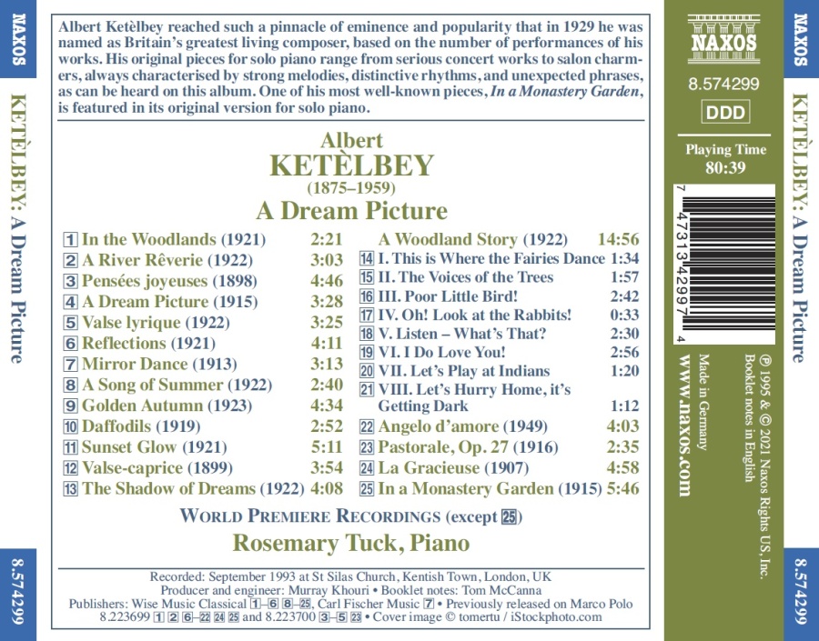 Ketelbey: A Dream Picture – Piano Pieces - slide-1