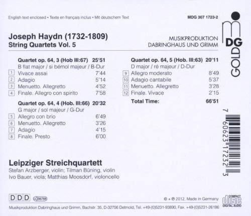 Haydn: String Quartets Vol. 5 - slide-1
