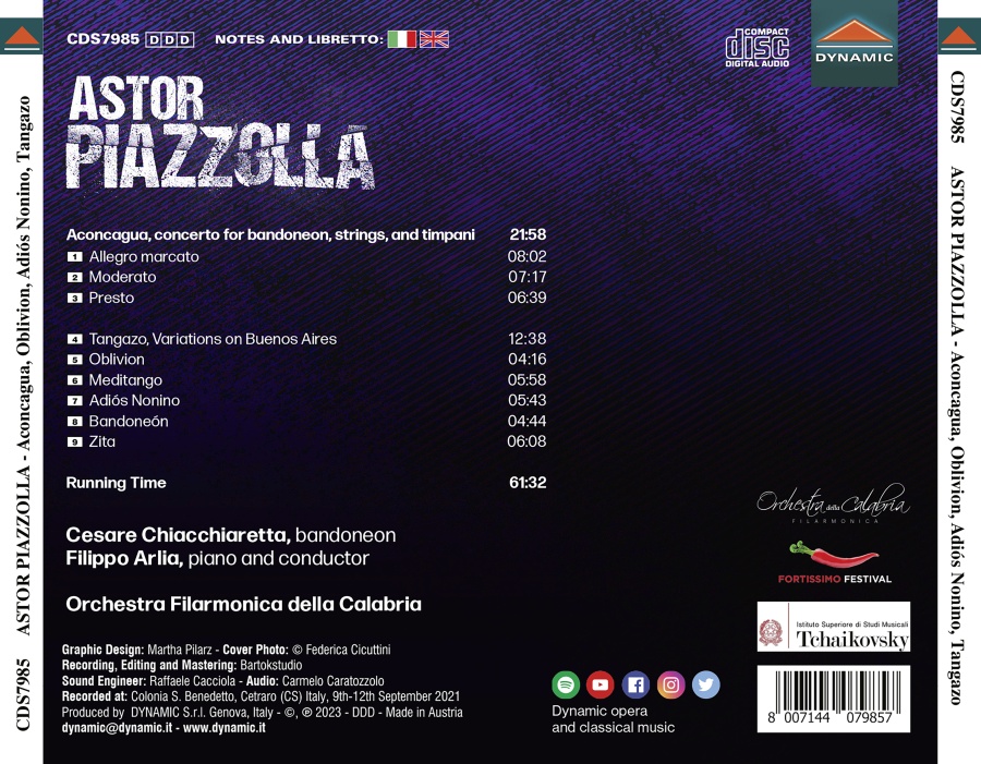 Piazzolla: Aconcagua; Oblivion; Adiós Nonino - slide-1