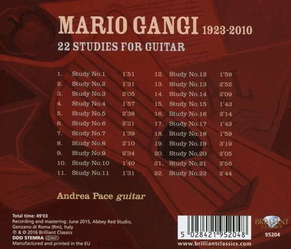 Gangi: 22 Studies for Guitar - slide-1