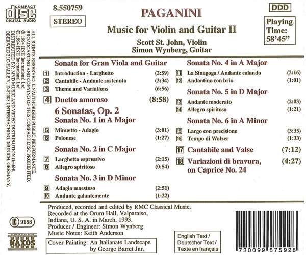 PAGANINI: Violin & Guitar 2 - slide-1