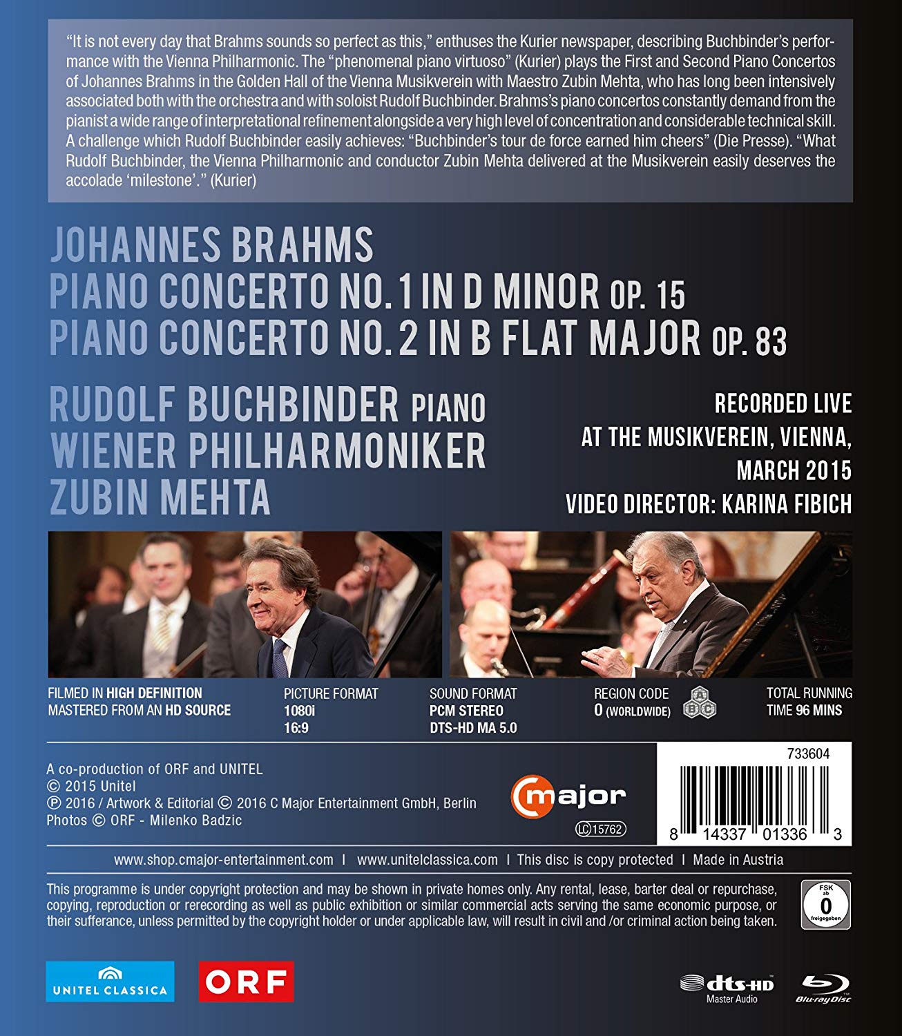 Brahms: Piano Concertos / Rudolf Buchbinder - slide-1