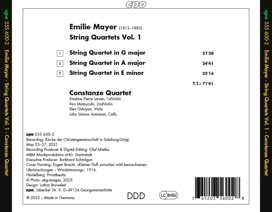 Mayer: String Quartets Vol. 1 - slide-1