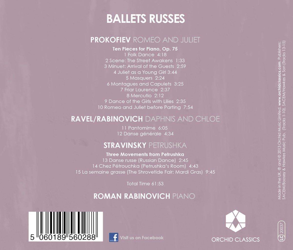 Ballets Russes - Prokofiev: Romeo and Juliet, Stravinsky: Petrushka, Ravel - slide-1