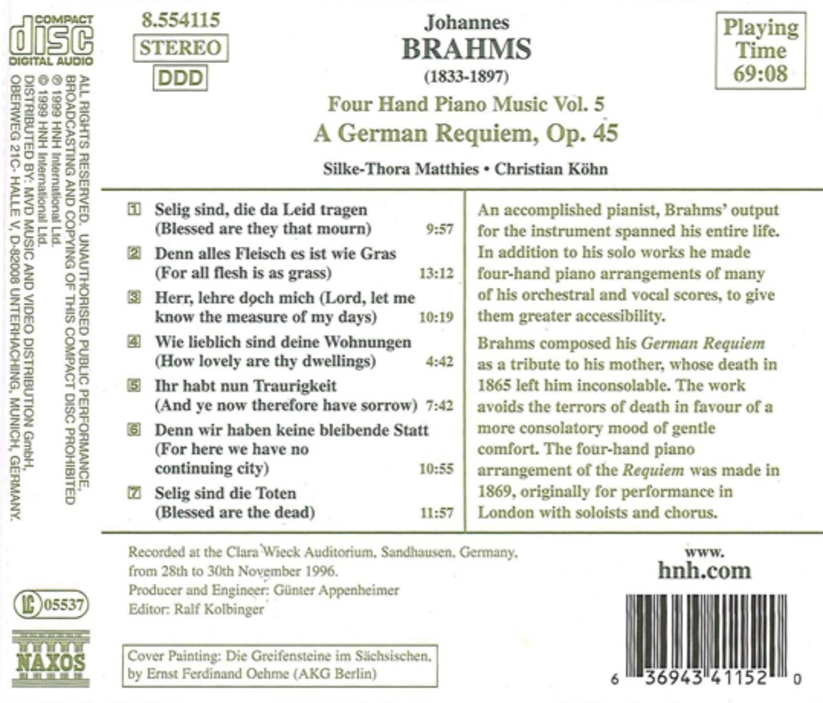 BRAHMS: Four Hand Piano Music - slide-1