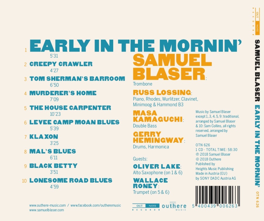 Samuel Blaser: Early in the Mornin' - slide-1
