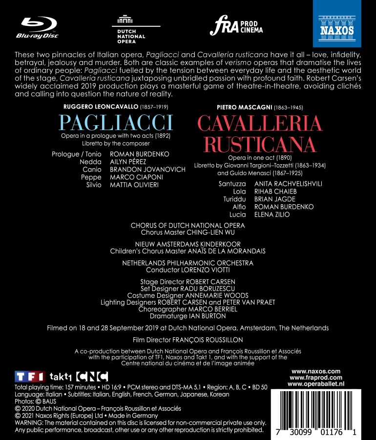 Leoncavallo: Pagliacci; Mascagni: Cavalleria Rusticana - slide-1