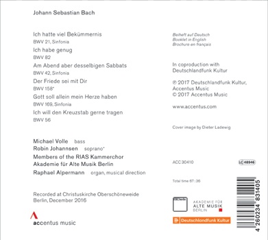 Bach: Solo Cantatas for Bass; Sinfonias - slide-1