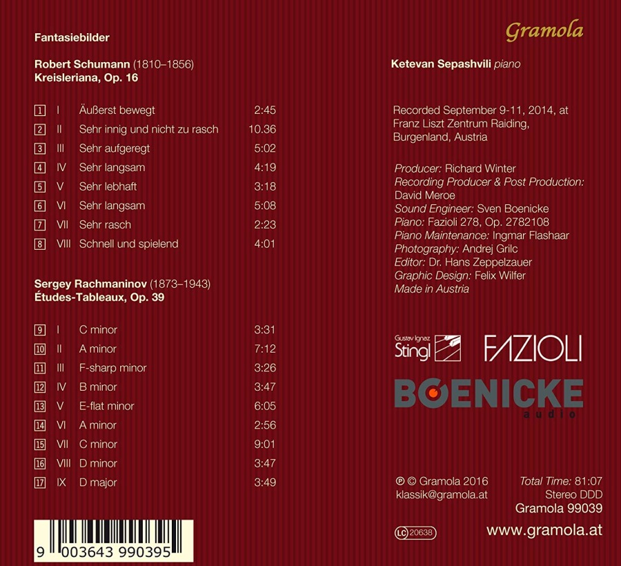 Fantasiebilder - Schumann: Kreisleriana / Rachmaninov: Études-Tableaux - slide-1