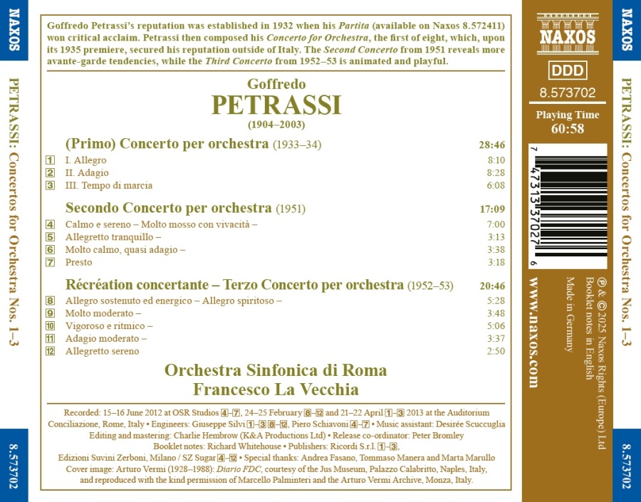 Petrassi: Concertos for Orchestra Nos. 1–3 - slide-1