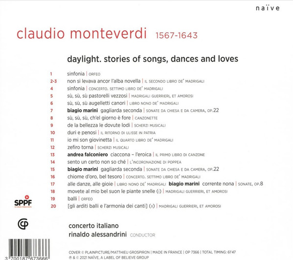 Monteverdi: Daylight. Stories of Songs, Dances and Loves - slide-1