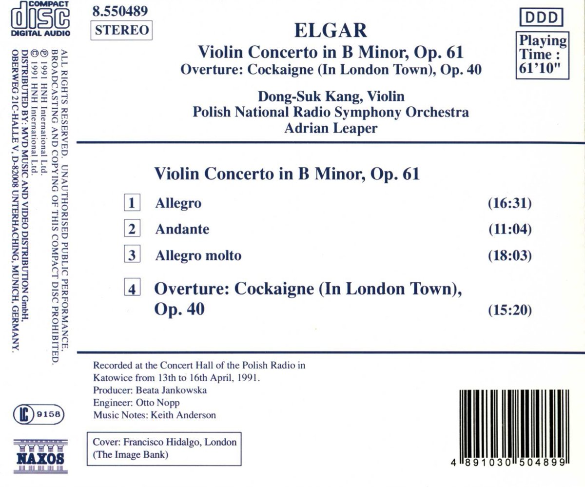 Elgar: Violin Concerto / Cockaigne Overture - slide-1