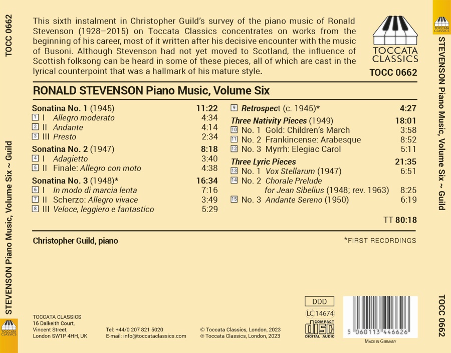 Stevenson: Piano Music Vol. 6 - slide-1