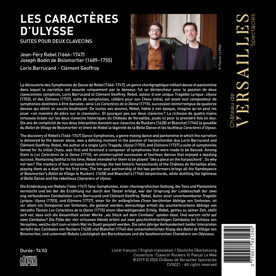 Les Caractères d’Ulysse - Suites for two harpsichords - slide-1
