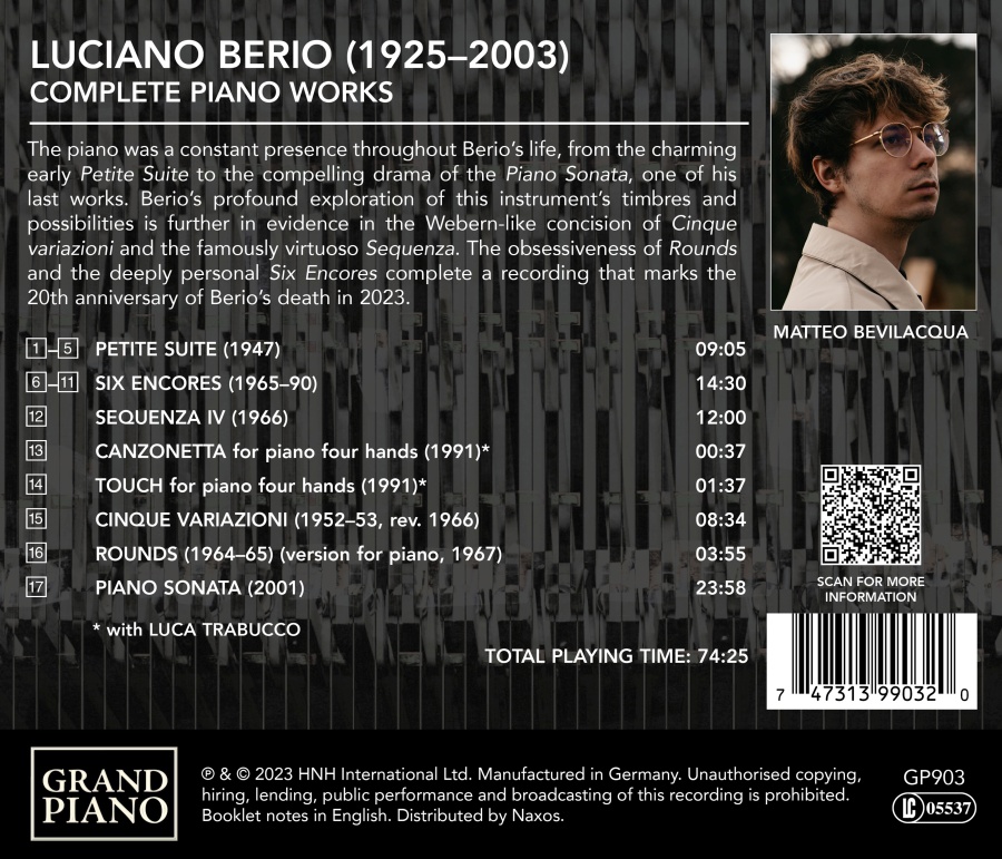 Berio: Complete Piano Works - slide-1