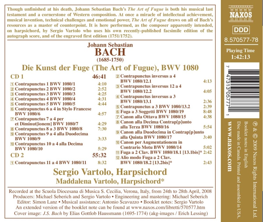 Bach: The Art of Fugue BWV1080 - slide-1