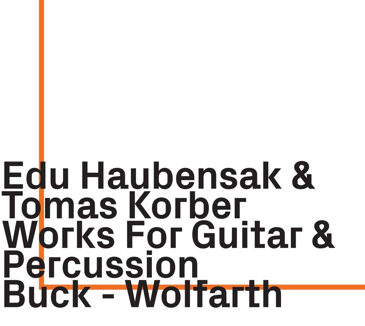Haubensak / Korber – Works For Guitar & Percussion