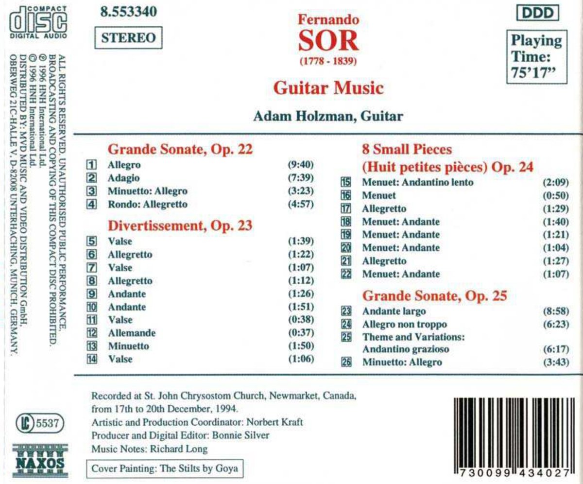 SOR: Guitar Music - Grandes Sonates - slide-1