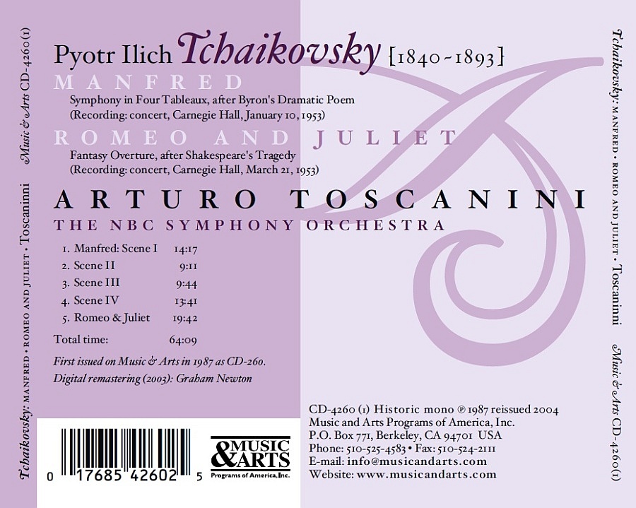 Tchaikovsky: Manfred Symphony Op.55,  Romeo and Juliet - slide-1