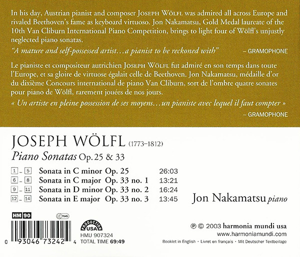 Wölfl: Piano Sonatas Op. 25 & 33 - slide-1