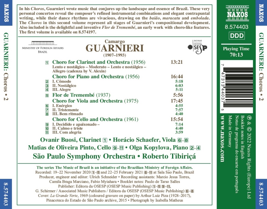 Guarnieri: Choros Vol. 2; Flor de Tremembé - slide-1