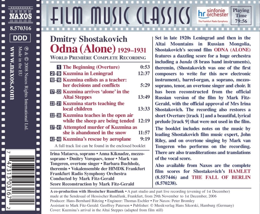 Shostakovich: Odna (muzyka filmowa) - slide-1