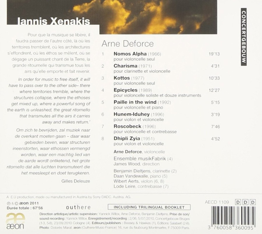 Xenakis: Complete Cello Works - slide-1