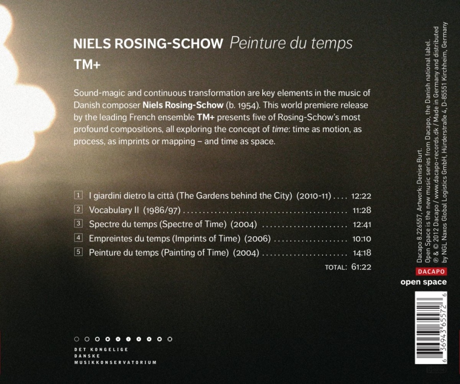 Rosing-Schow: Peinture du temps - Works for sinfonietta - slide-1