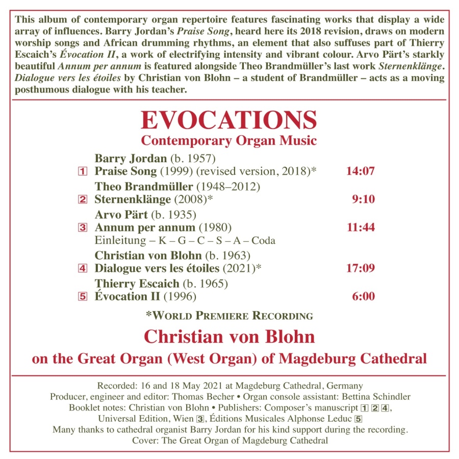 Evocations - Contemporary Organ Music - slide-1