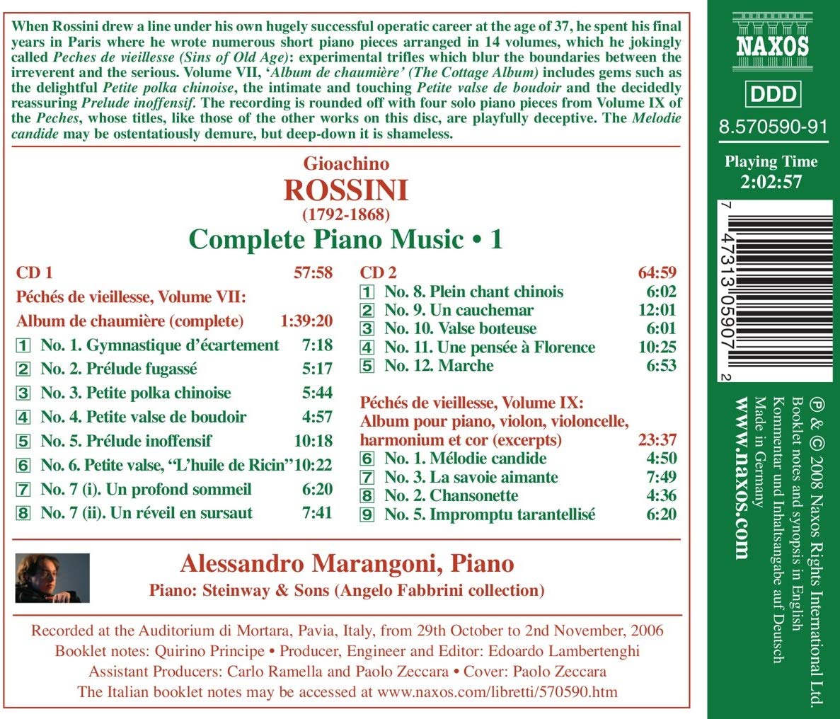 ROSSINI Piano Music Vol. 1 - slide-1