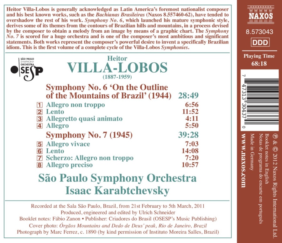 Villa-Lobos: Symphonies Nos. 6 & 7 - slide-1