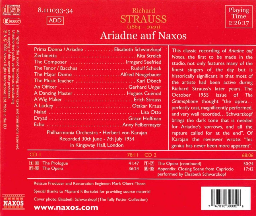 Strauss: Ariadne auf Naxos (1954) - slide-1