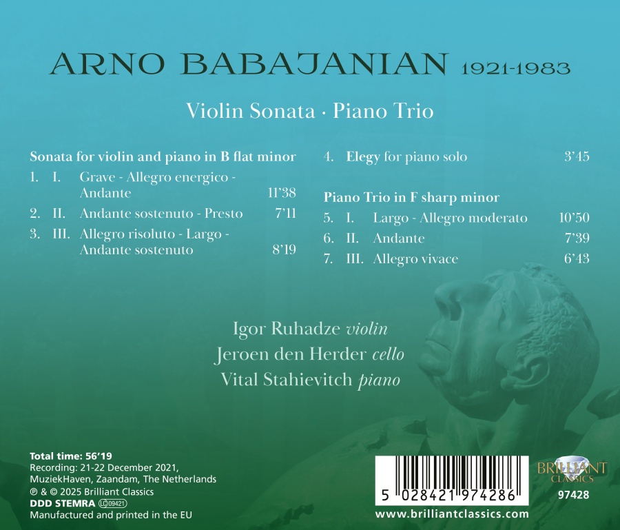 Babajanian: Violin Sonata; Piano Trio - slide-1