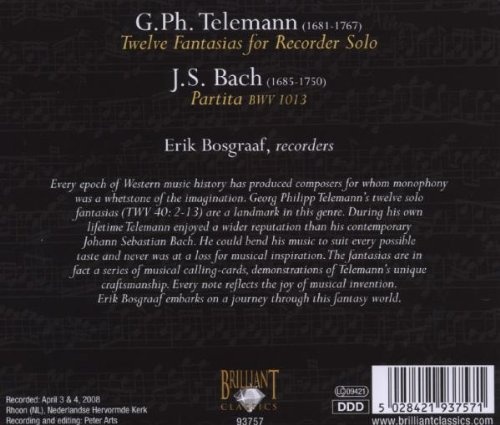 Telemann: Fantasias; Bach: Partita - slide-1