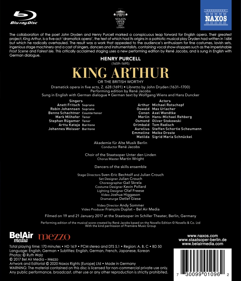 Purcell: King Arthur - slide-1