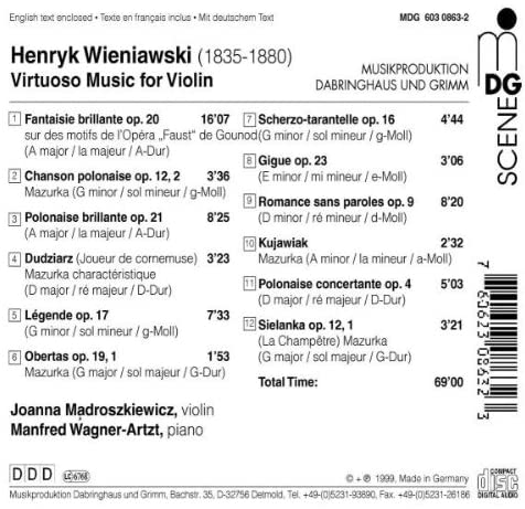 Wieniawski: Virtuoso Music for Violin - slide-1