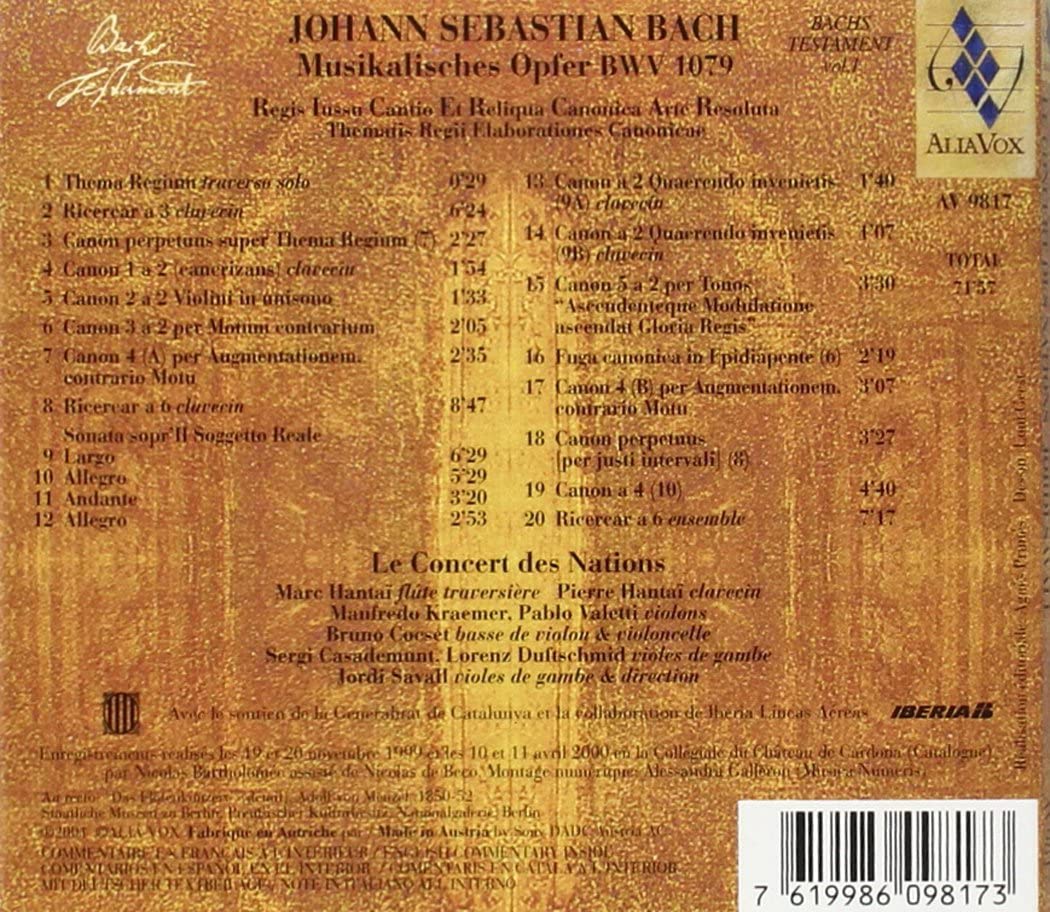 Bach: Musikalisches Opfer, BWV1079 - slide-1