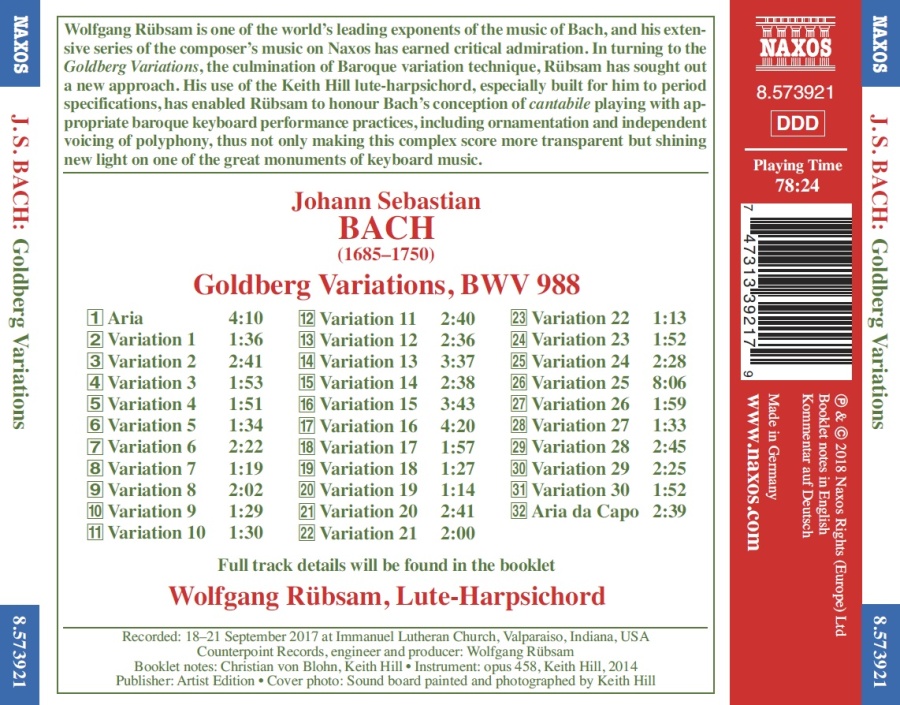 Bach: Goldberg Variations BWV988 - slide-1