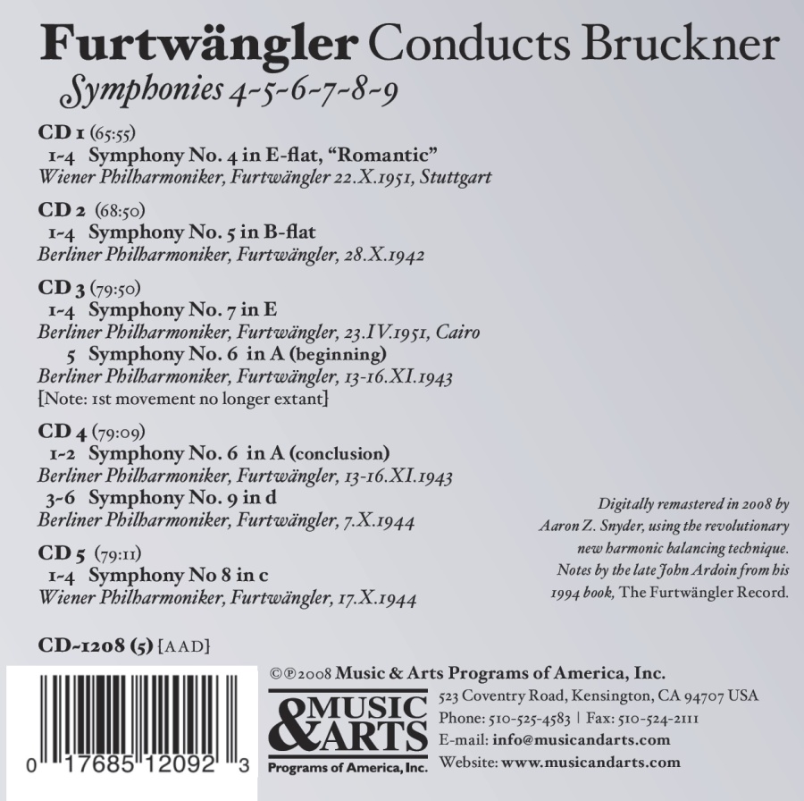 Bruckner: Symphonies Nos. 4 - 9 - slide-1