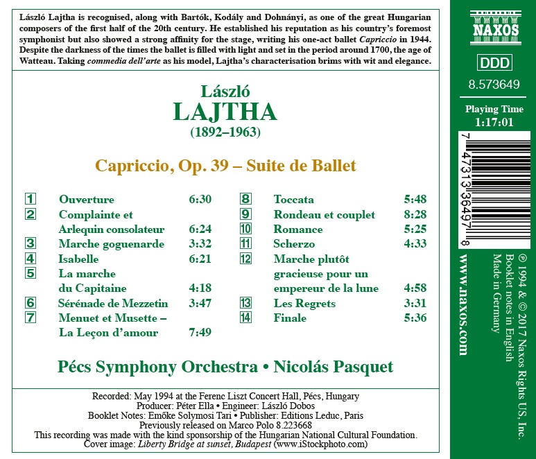 Lajtha: Capriccio - Suite de Ballet - slide-1