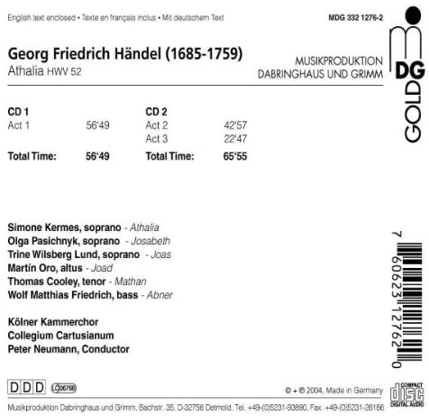 Handel: Athalia - Oratorio in Three acts HWV 52 - slide-1