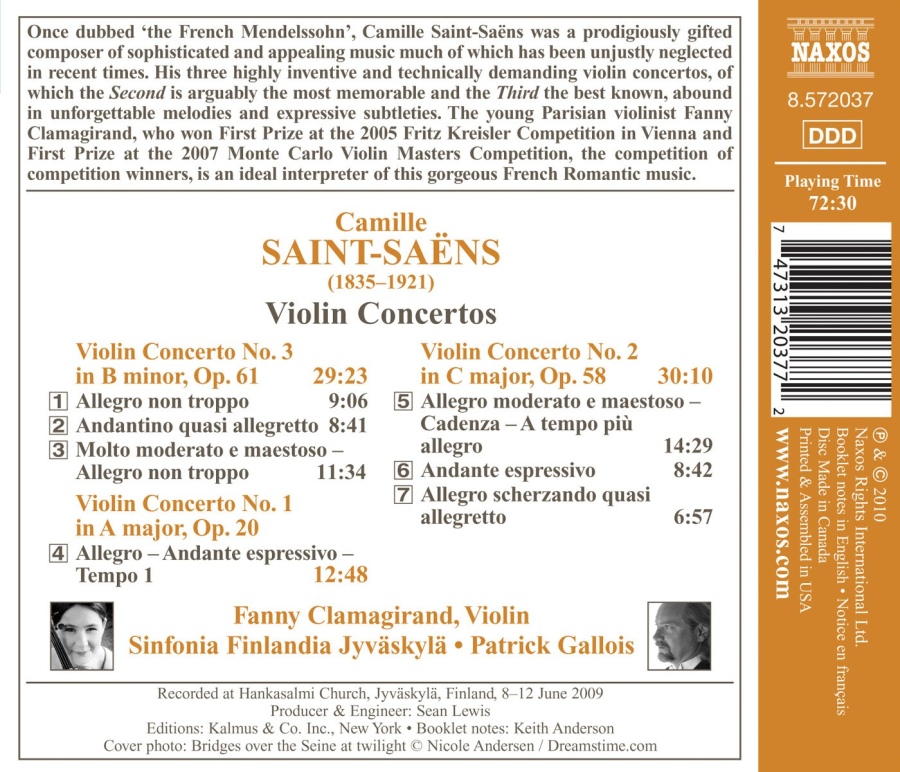 Saint-Saëns: Violin Concertos - slide-1