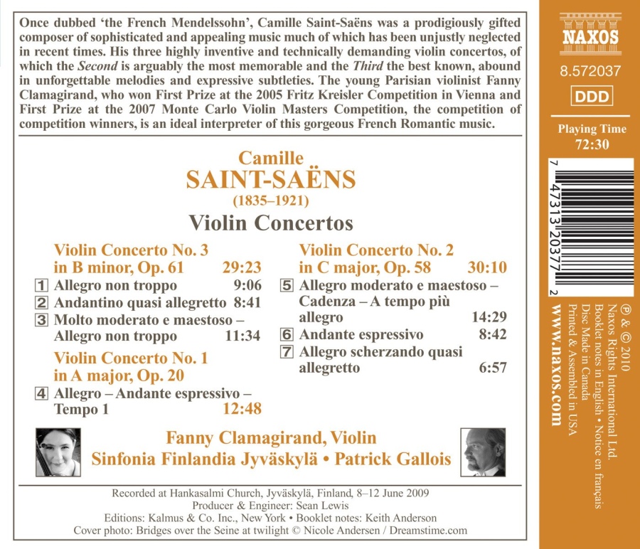 Saint-Saëns: Violin Concertos - slide-1
