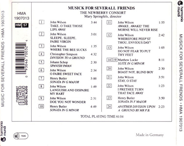 Musick for Severall Friends - slide-1