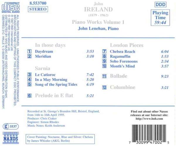 IRELAND: Piano Works vol. 1 - slide-1