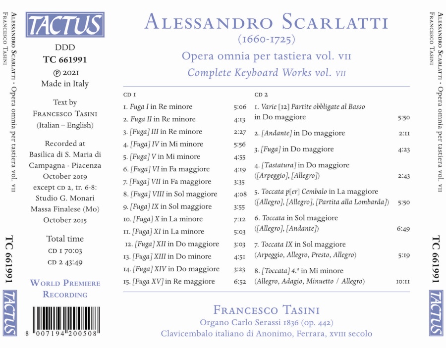 Alessandro Scarlatti: Complete Keyboard Works vol. VII - slide-1